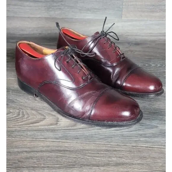 Cole Haan Burgundy Mens Leather Oxfords Cole Haan | Shoes | Cole Haan Burgundy Leather Cap Toe Lace  main image 3